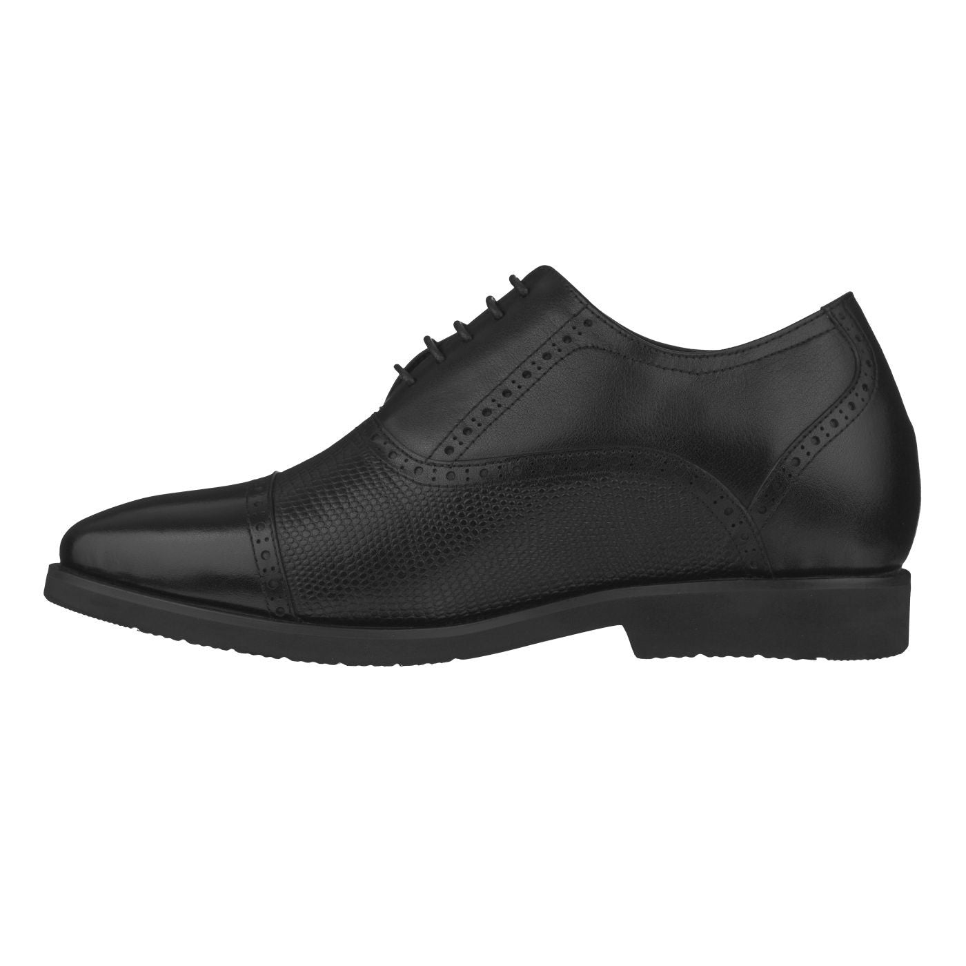 Elevator shoes height increase CALDEN - K320021 - 2.8 Inches Taller (Black) - Lightweight