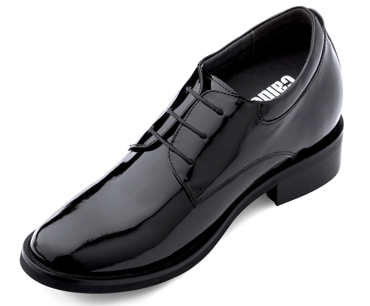 Elevator shoes height increase CALDEN Lightweight Patent Leather Elevator Shoes - Four Inches - K595101