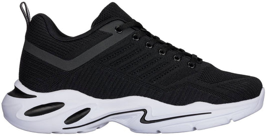 Elevator shoes height increase CALTO - Q330 - 2.6 Inches Taller (Black/White) - Super Lightweight