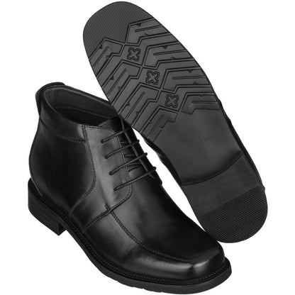 Elevator shoes height increase CALTO - G9905 - 3.2 Inches Taller (Black)