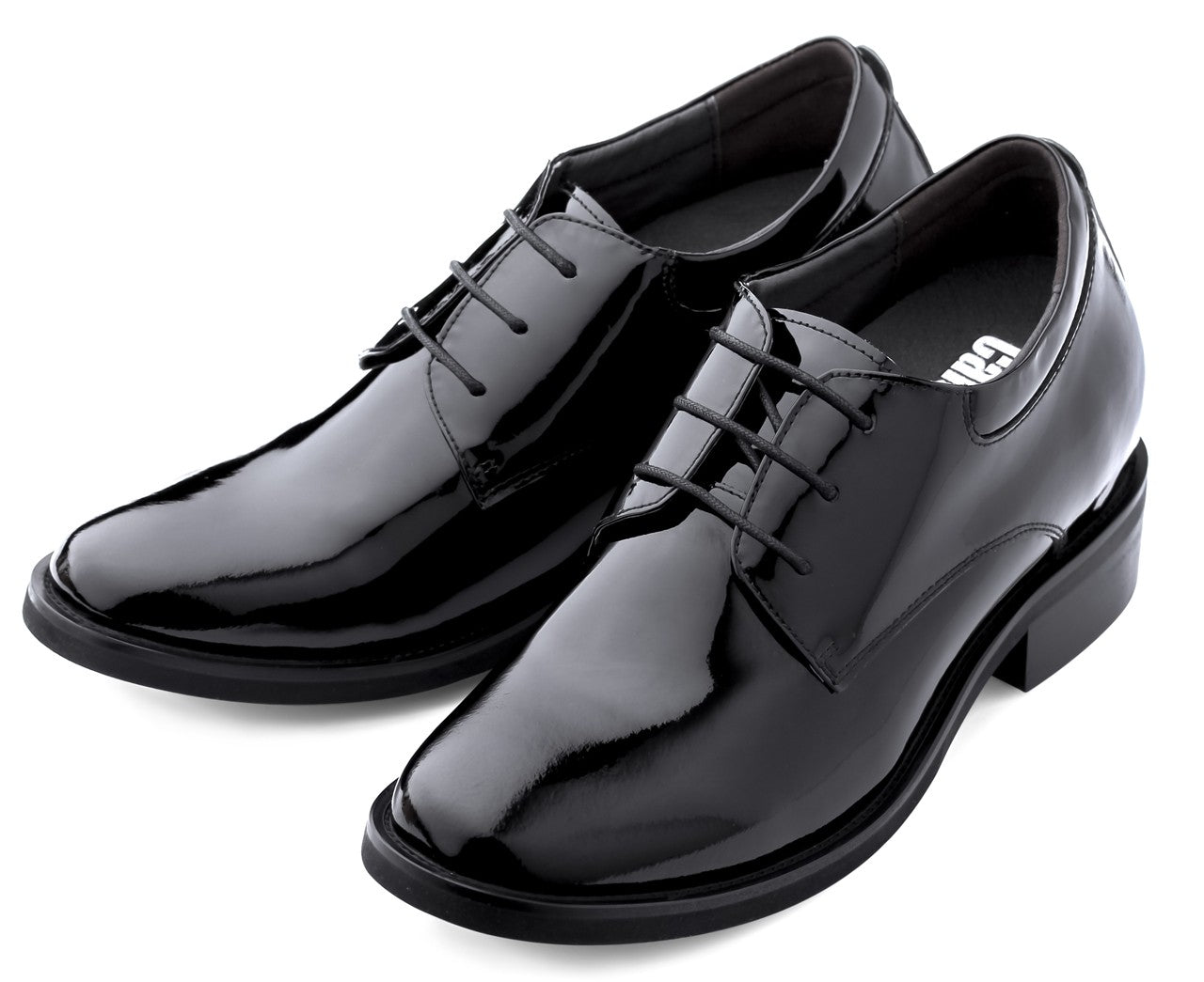 Elevator shoes height increase CALDEN Lightweight Patent Leather Elevator Shoes - Four Inches - K595101