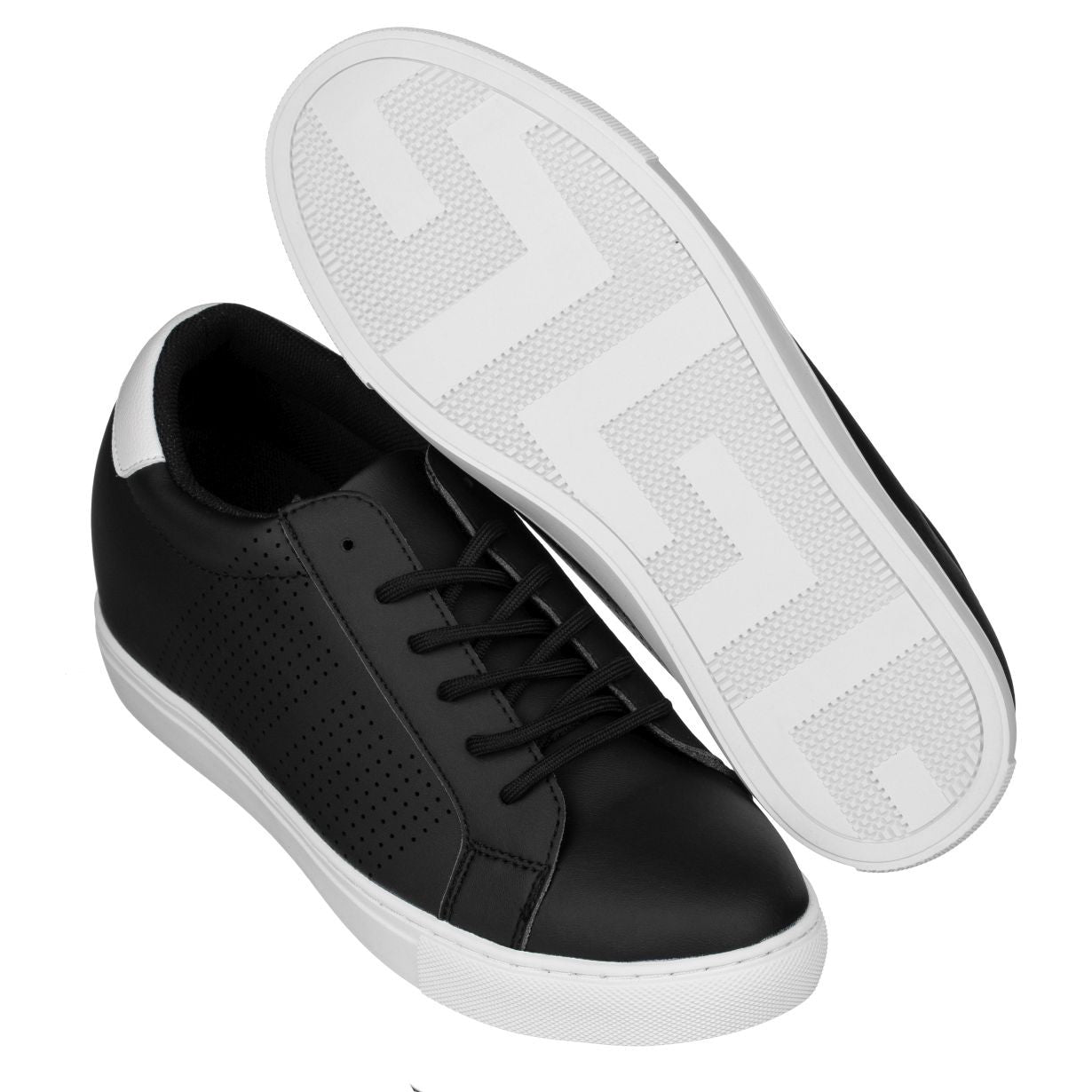 Elevator shoes height increase CALTO - H0831 - 2.6 Inches Taller (Black) - Lightweight