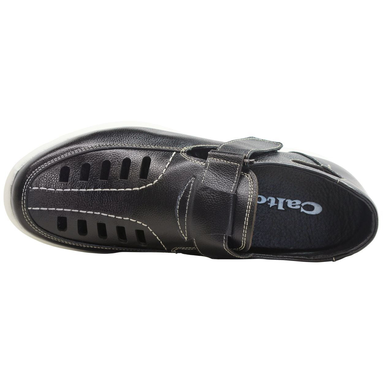 Elevator shoes height increase CALTO - T9285 - 2.8 Inches Taller (Black) - Super Lightweight - Size 9 Only