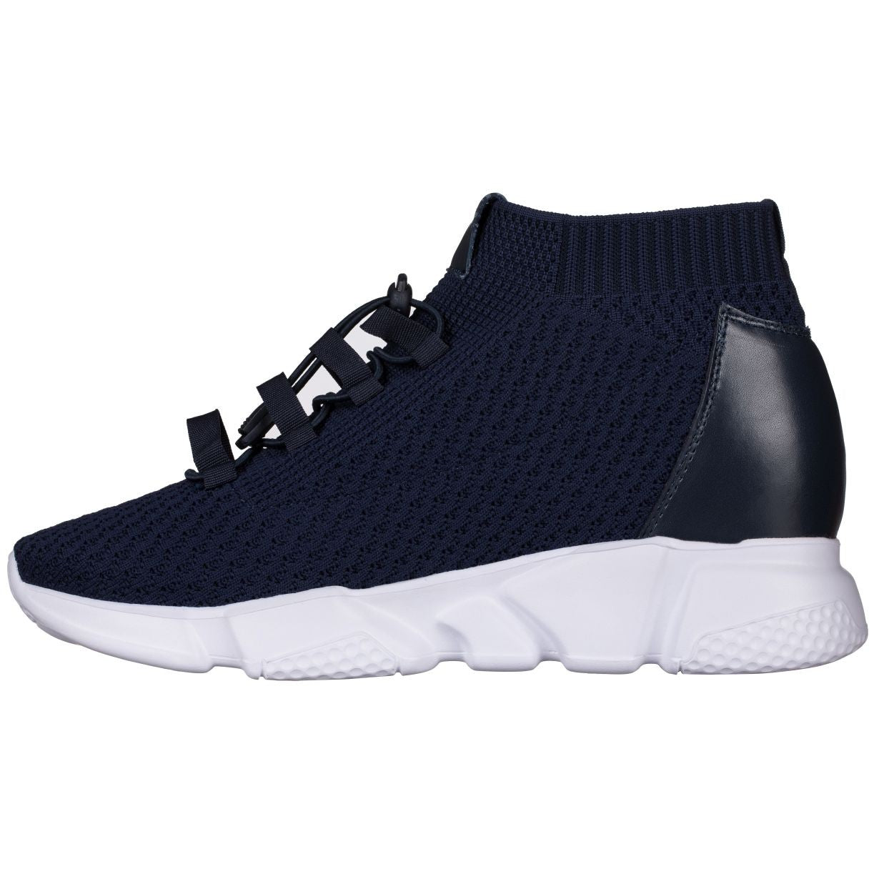 Elevator shoes height increase CALTO - H1722 - 3.2 Inches Taller (Dark Blue) - Ultra Lightweight