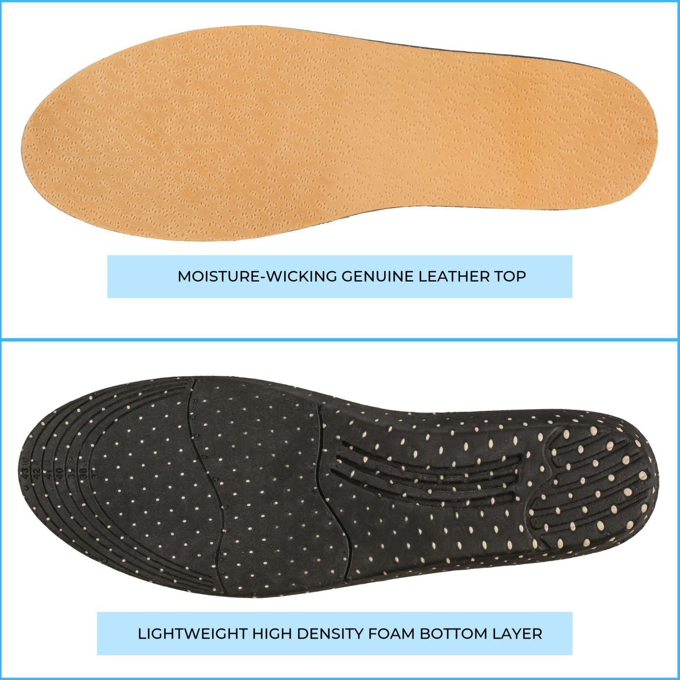 Elevator shoes height increase Sheep Leather Height Increase Elevator Insoles - 3.2 CM | 1.25 INCH Taller - IK303