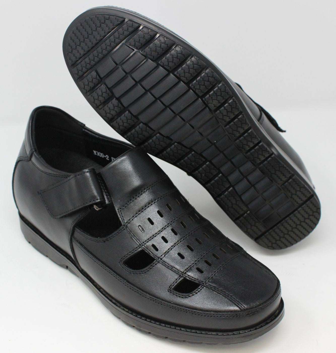 Elevator shoes height increase FSD0052 - 2.8 Inches Taller (BLACK) - Size 7.5 Only
