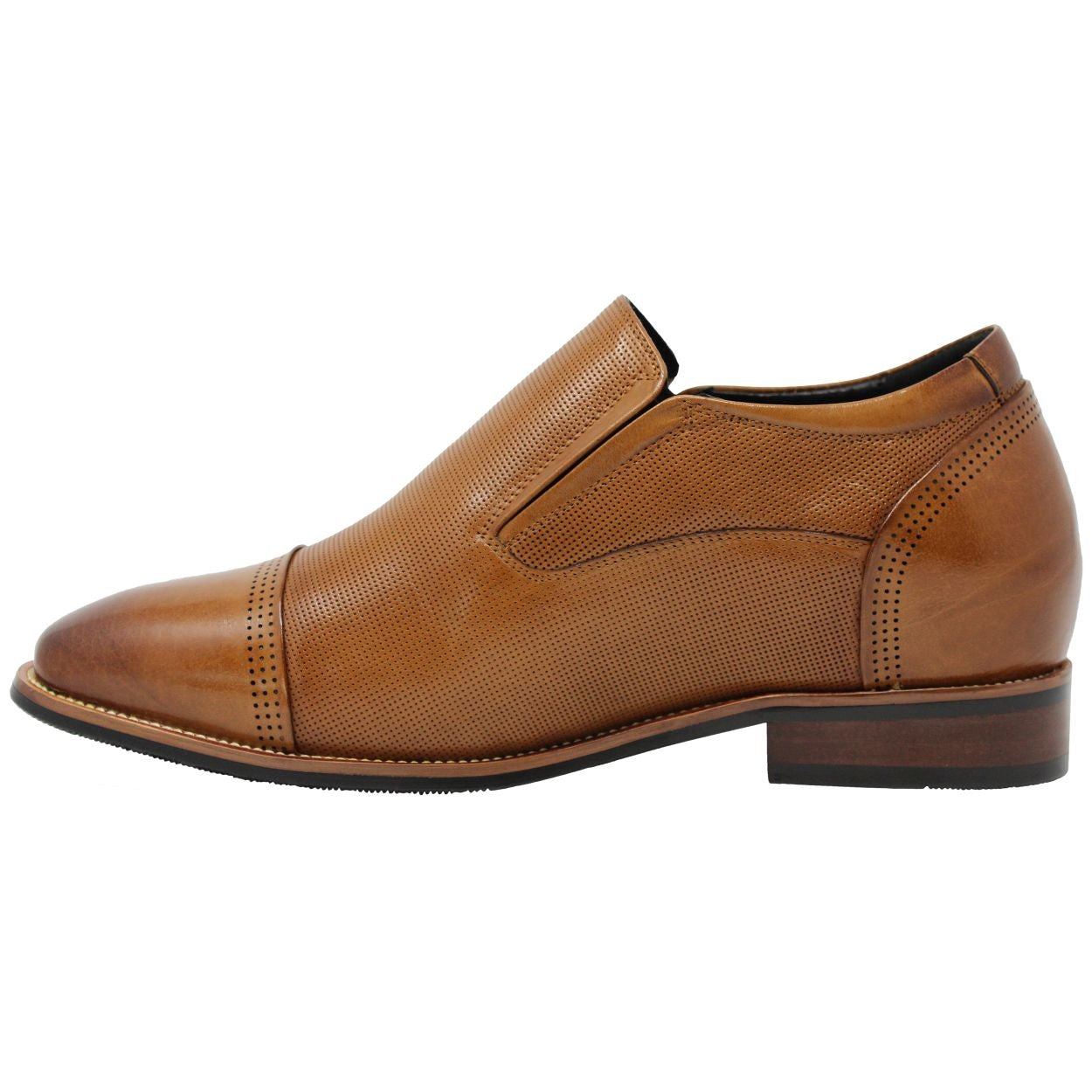 CALTO Leather Slip-on Elevator Shoes Y10658 - TallMenShoes.com ...
