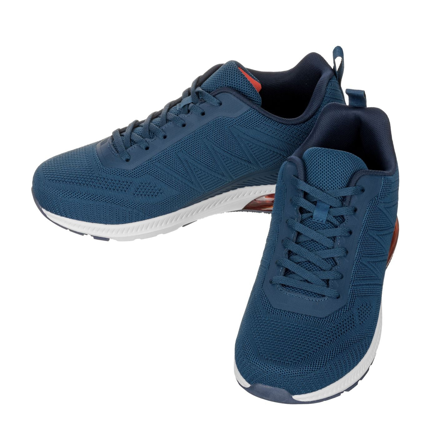 Elevator shoes height increase CALTO - Q230 - 2.4 Inches Taller (Navy/Red) - Super Lightweight