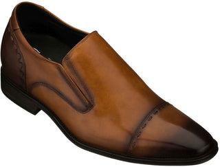 Elevator shoes height increase CALTO - Y5015 - 2.8 Inches Taller (Brown)