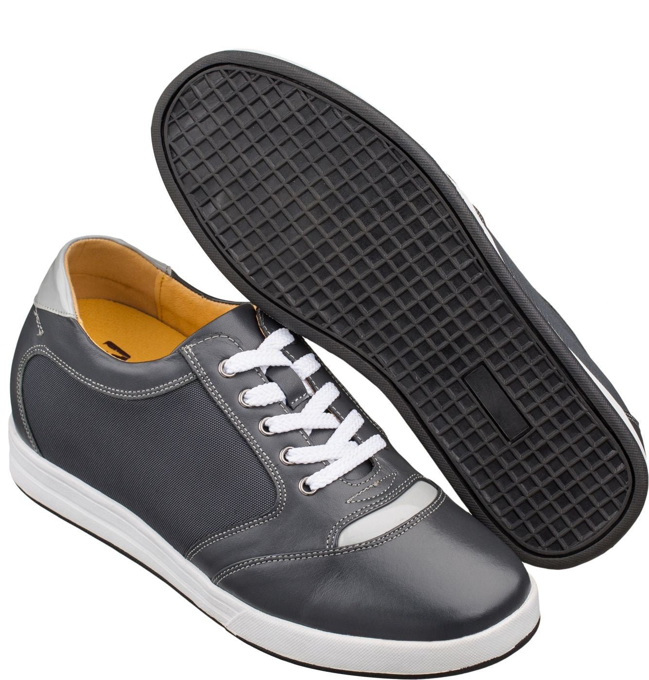 Elevator shoes height increase TOTO - A5327 - 3.2 Inches Taller (Grey)
