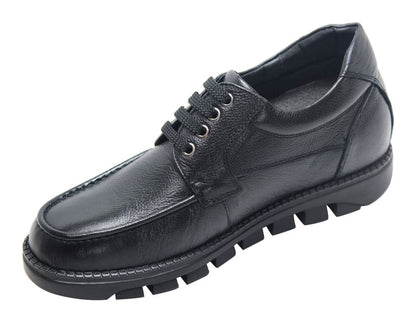 Elevator shoes height increase CALTO - G6381 - 3 Inches Taller (Black)