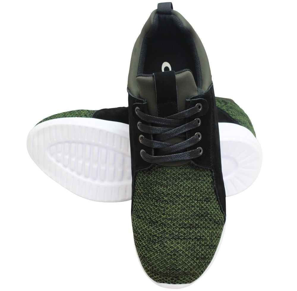Elevator shoes height increase CALTO - H71921 - 3.2 Inches Taller (Army Green) - Super Lightweight