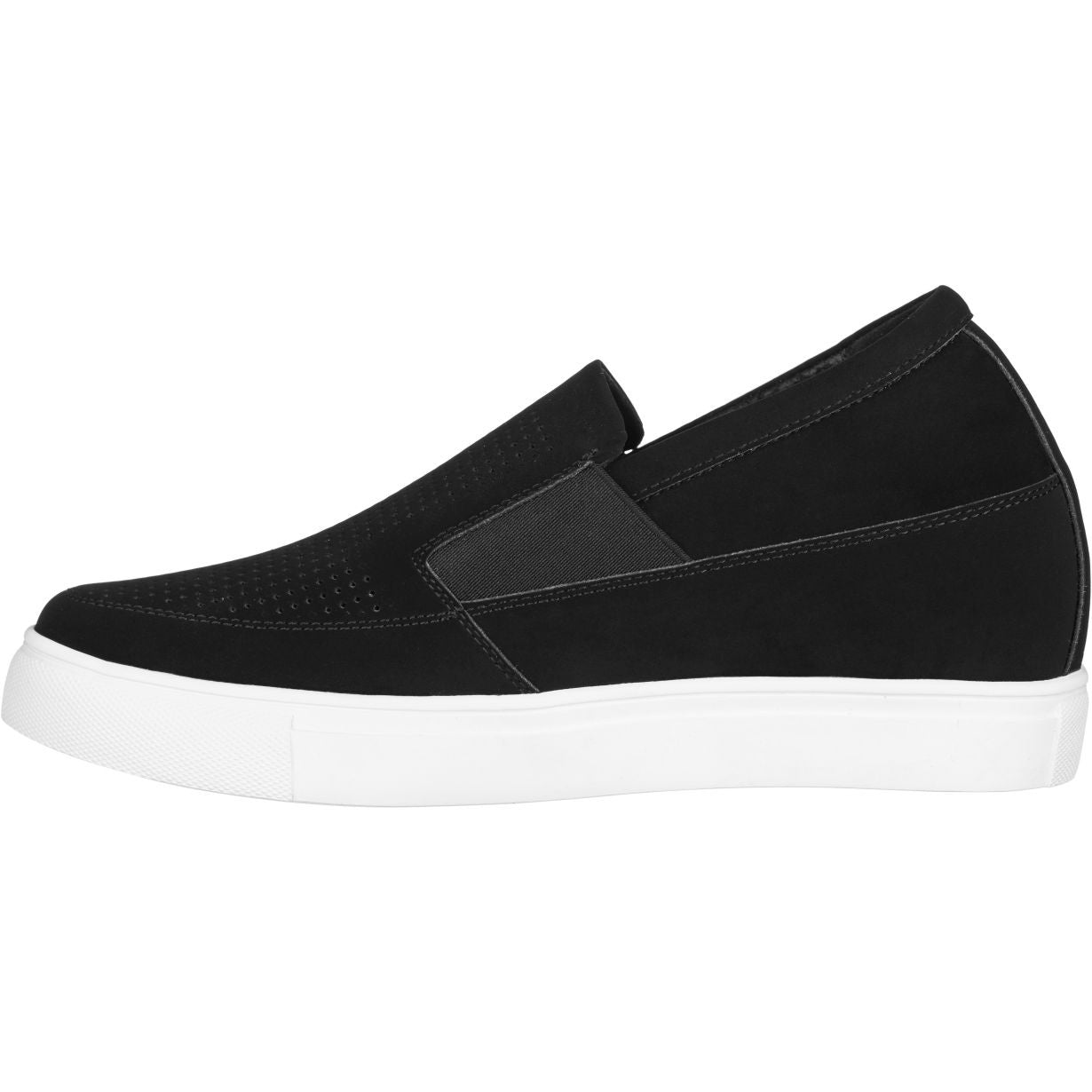 Elevator shoes height increase 3-Inch Taller Lightweight Slip-On Black CALTO Sneakers G63890