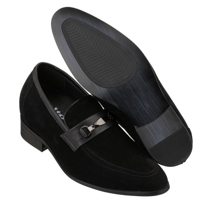 Elevator shoes height increase CALTO - Y4215 - 2.8 Inches Taller (Black)