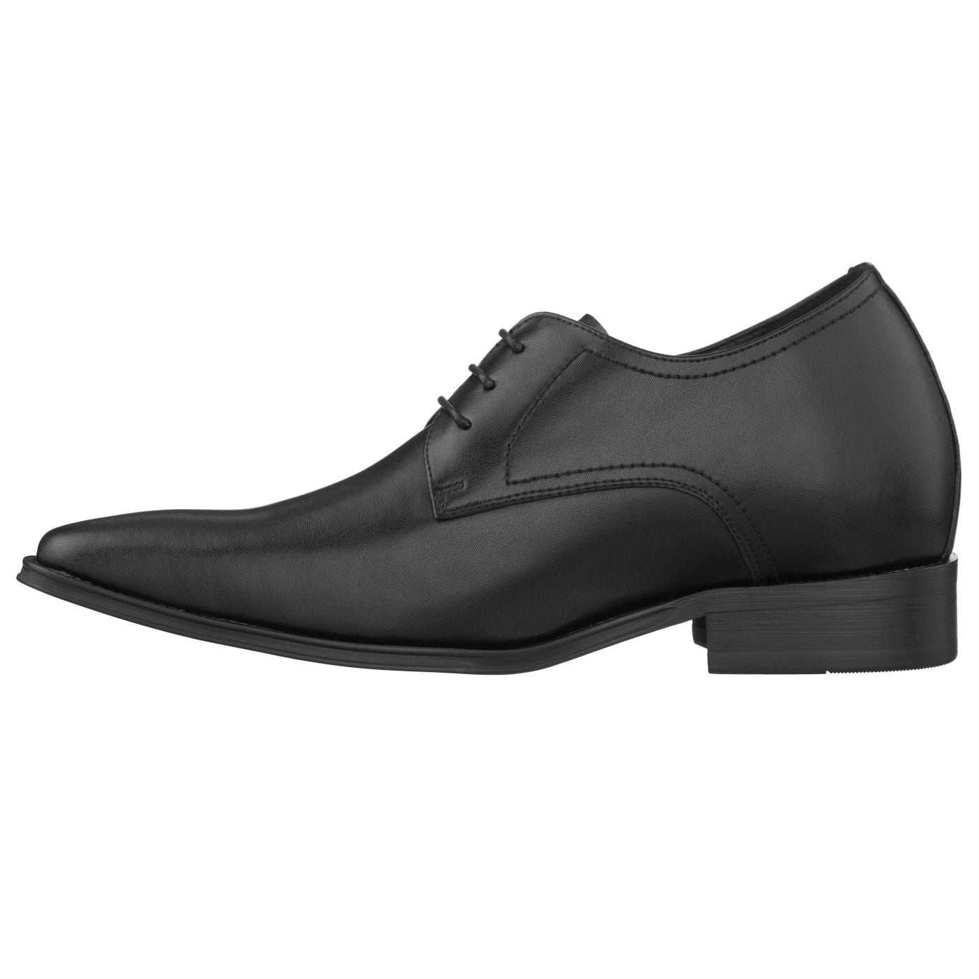 CALTO Black Leather Dress Shoes - TallMenShoes.com – Tallmenshoes.com