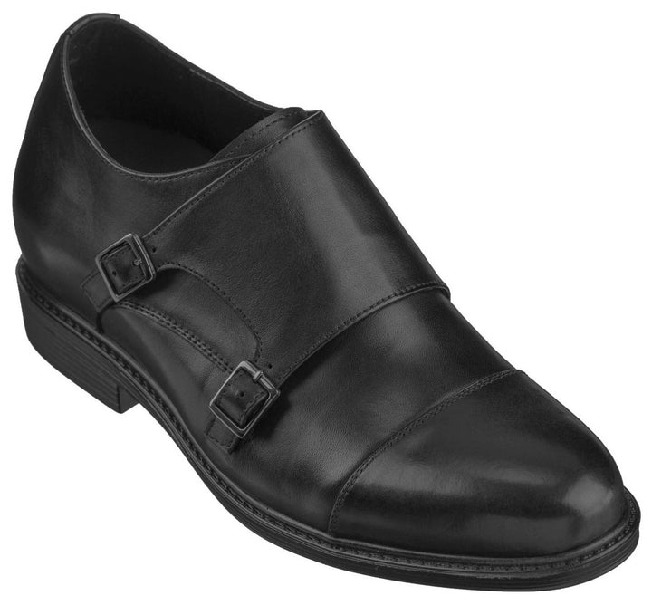 Elevator shoes height increase CALTO - T5325 - 3 Inches Taller (Black) - Lightweight