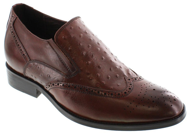 Elevator shoes height increase CALDEN - K62623 - 2.8 Inches Taller (Dark Brown) - Leather Bottom