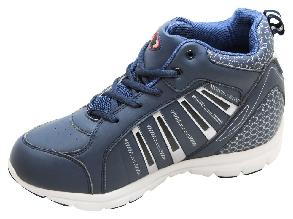 Elevator shoes height increase CALDEN Lightweight Blue Elevator Sneakers - Four Inches - K3333
