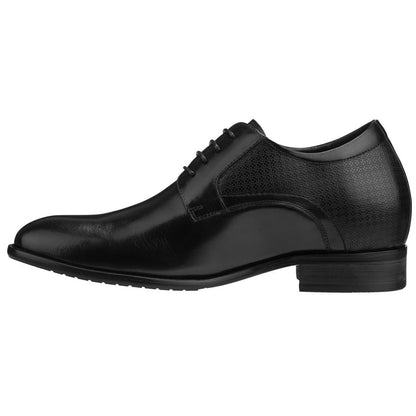 Elevator shoes height increase CALTO - Y1001 - 2.8 Inches Taller (Black)