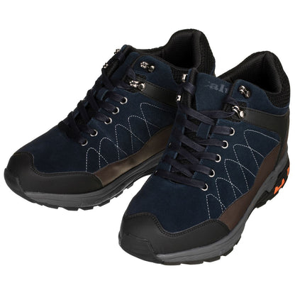 Elevator shoes height increase CALTO - H75471 - 3.2 Inches Taller (Dark Blue) - Hiking Style Boots