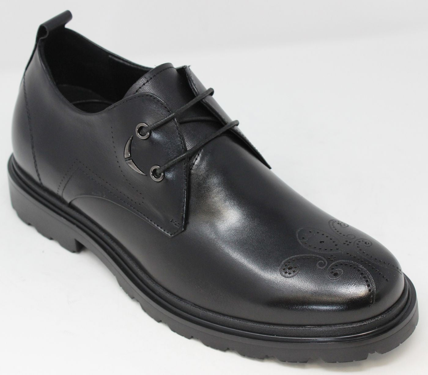 Elevator shoes height increase FSD0048 - 2.8 Inches Taller (BLACK) - Size 7.5 Only