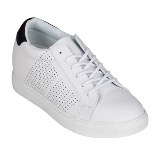 Elevator shoes height increase CALTO 2.6-Inch Taller White Elevator Sneakers