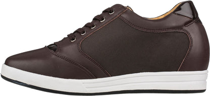 Elevator shoes height increase TOTO - A53271 - 3.2 Inches Taller (Dark Brown)