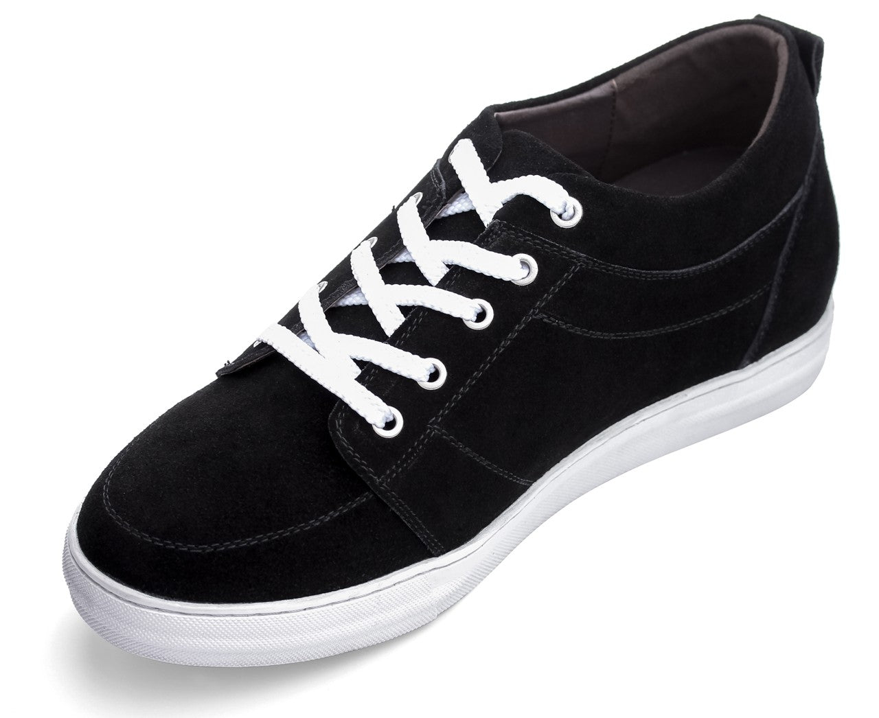 Elevator shoes height increase CALDEN 2.6-Inch Taller Lace-Up Black Elevator Sneakers K4125771