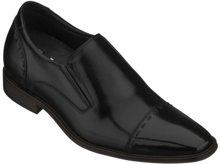 Elevator shoes height increase CALTO - Y5014 - 2.8 Inches Taller (Black)